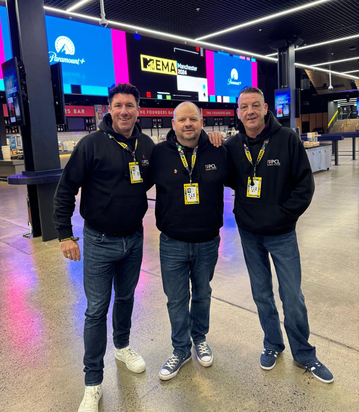 PCL Direct brings sustainable printing solutions to the 2024 MTV Awards at Manchester’s Coop Live Arena